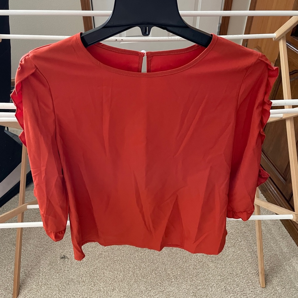 Elegant burnt orange Women's Top